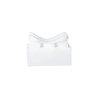 FAST-CONNECT 69905 Διπλή Κλέμα Ταχείας Σύνδεσης & Διακλάδωσης Καλωδίων - 2 x Είσοδοι & 2 x Έξοδοι με Συμβατή Διατομή Καλωδίων 0.2mm² έως 1mm² - 250V 2A Max - Μ2 x Π1.7 x Υ1.3cm - Λευκό - Πακέτο 20 Τεμαχίων