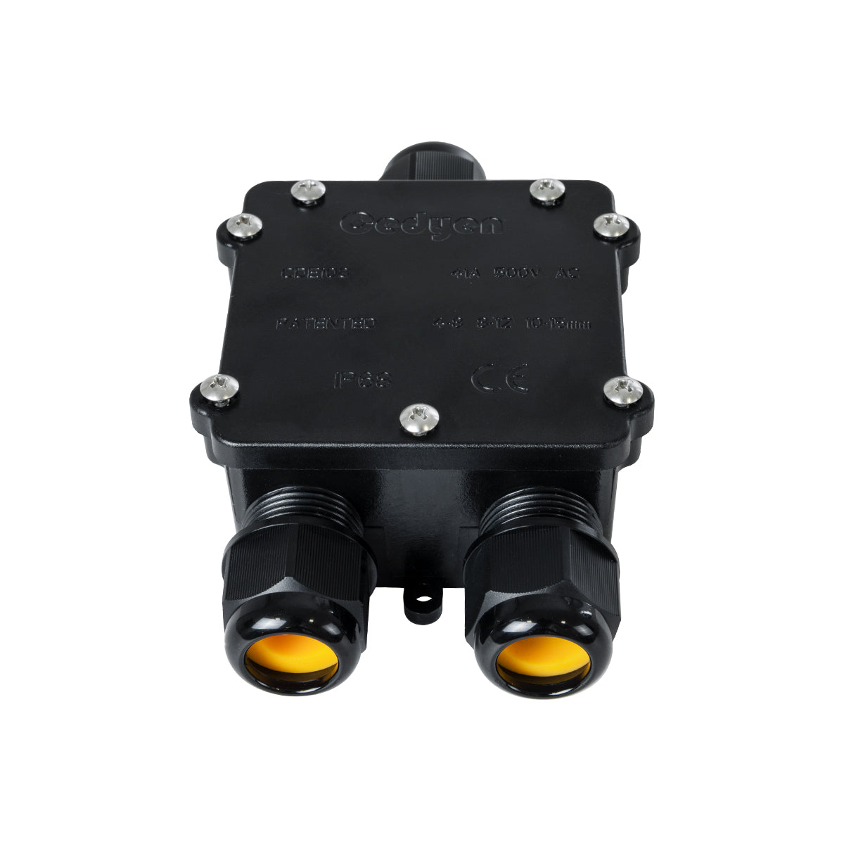 FAST-CONNECT 69915 Τριπλό Υ Αδιάβροχο IP68 Κυτίο Ταχείας Σύνδεσης & Διακλάδωσης Καλωδίων - 3 x Είσοδοι - Εσωτερική Τετραπλή Κλέμα με Συμβατή Διατομή Καλωδίων 4 x 0.5mm² έως 4 x 2.5mm² - 500V 41A Max - Μ13 x Π8 x Υ4cm - Μαύρο