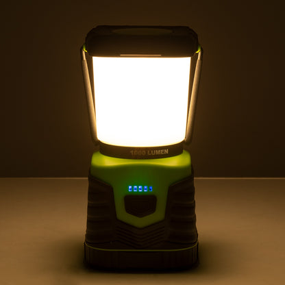 69930 Αυτόνομο Επαναφορτιζόμενο Φανάρι Camping LED 10W με Εναλλαγή Χρωμάτων & Επαναφορτιζόμενη Μπαταρία 18650 4400mAh Li-ion - Power Bank - Αδιάβροχο IP54 Θερμό Λευκό 2700K - Ψυχρό Λευκό 6000K Μ18.5 x Π9 x Υ9cm