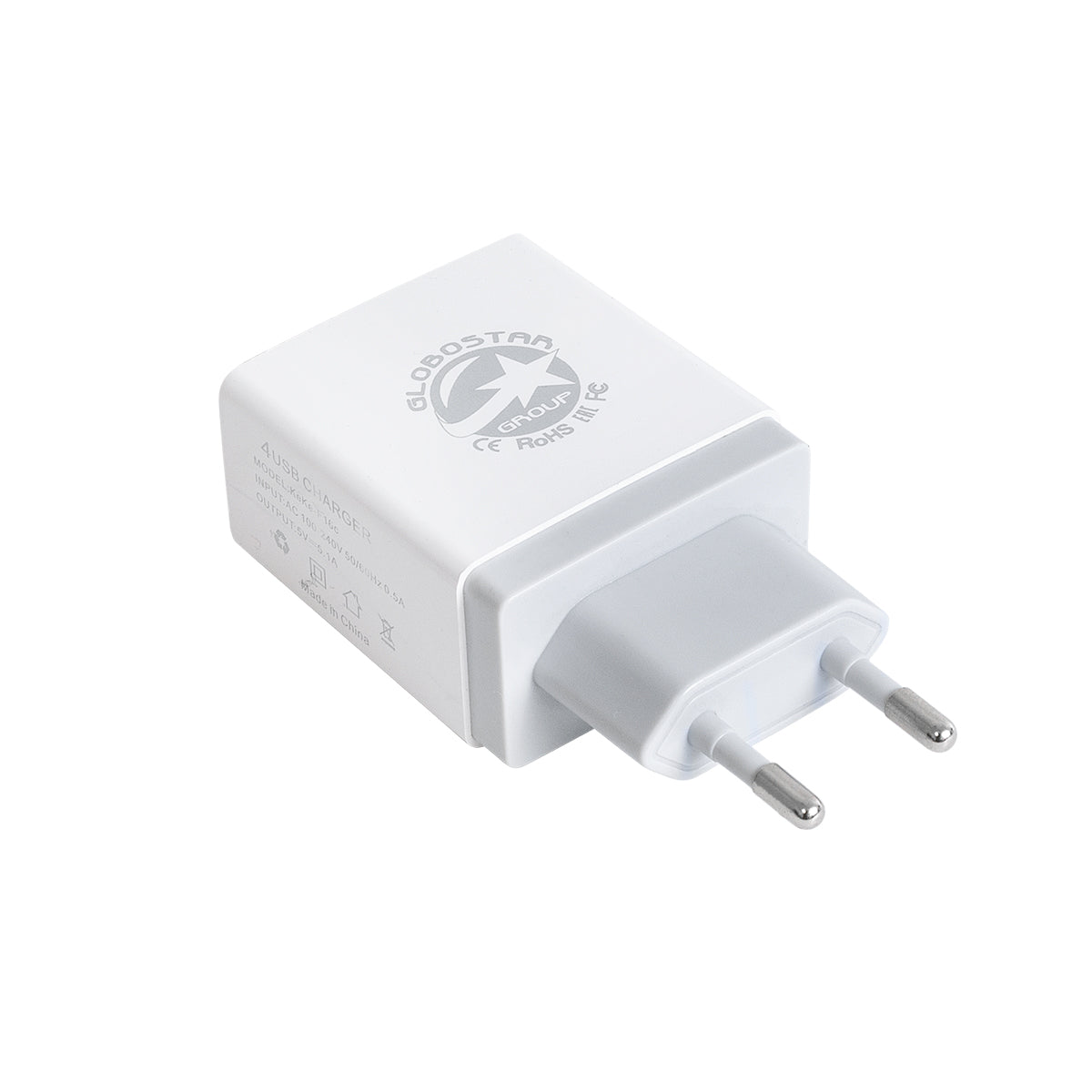 69997 Φορτιστής Πρίζας Charger 4 x Type-A USB Port DC 5V 5.1A Max 5W
