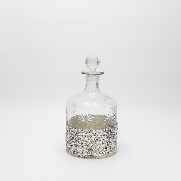 ΚΑΡΑΦΑ ΓΥΑΛΙΝΗ - ΜΕΤΑΛΛΙΚΗ ΑΣΗΜΙ 13x13x26