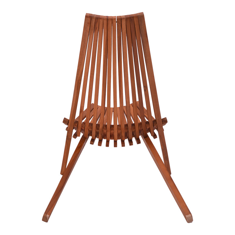 Πολυθρόνα Phoenox Πτυσσόμενη Φυσικό Teak Ξύλο 65x90x87