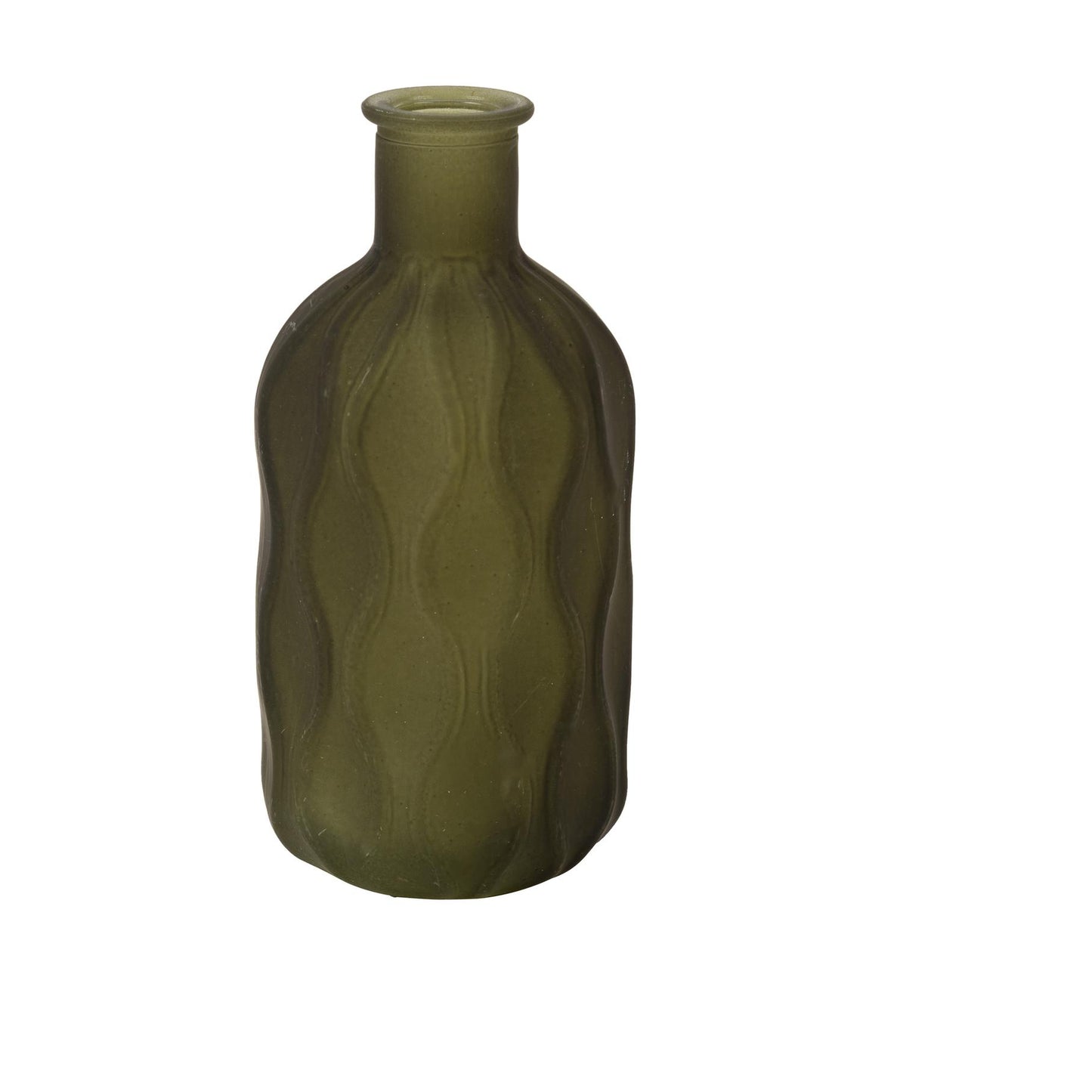 Γυάλινο Βάζο Louis Λαδί 6x6x12