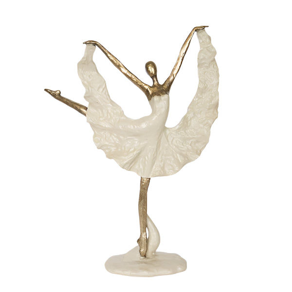 ΔΙΑΚΟΣΜΗΤΙΚΗ ΦΙΓΟΥΡΑ ΜΠΑΛΑΡΙΝΑ ΧΡΥΣΟ-ΜΠΕΖ 32x16x42