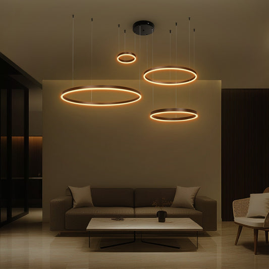 VENOM 61191 Μοντέρνο Κρεμαστό Φωτιστικό Οροφής LED 150W 17659lm 120° AC 220-240V IP20 Ρυθμιζόμενο Λευκό CCT με Χειριστήριο από 2700K έως 6000K Dimmable - Lumileds SMD Chip - Μαύρο Ματ - Μ150 x Π90 x Υ60