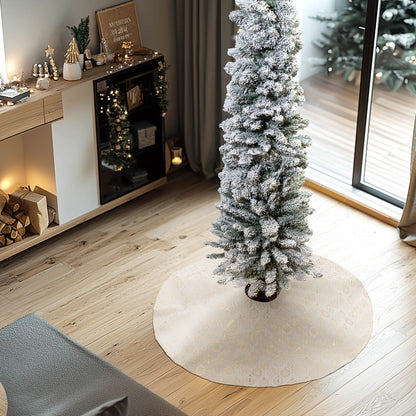 Ποδιά Δέντρου Ζακάρ Χριστουγεννιάτικες Μπάλες 90εκ