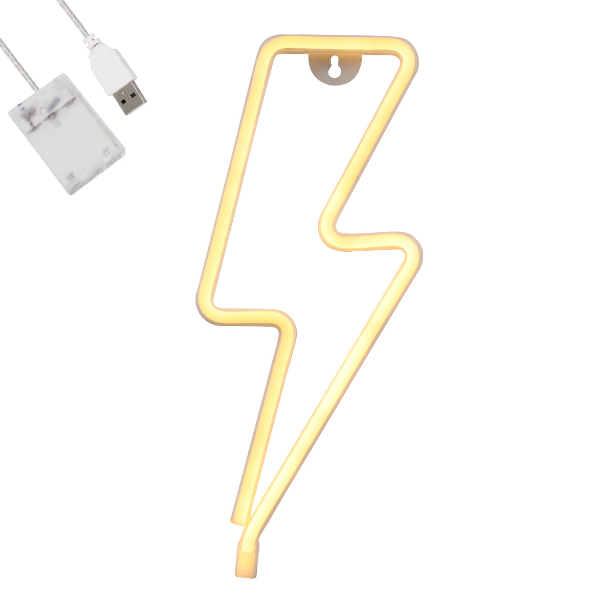 78590 Φωτιστικό Ταμπέλα Φωτεινή Επιγραφή NEON LED Σήμανσης LIGHT STRIKE 5W με Καλώδιο Τροφοδοσίας USB - Μπαταρίας 3xAAA (Δεν Περιλαμβάνονται) - Θερμό Λευκό 2700K