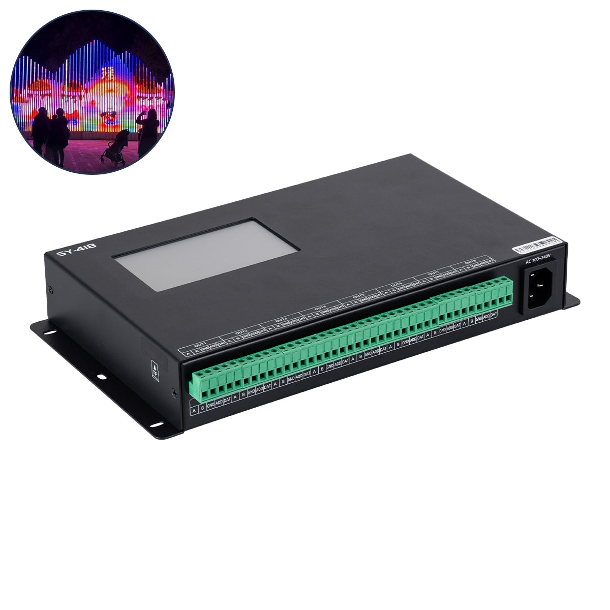 90147 SEEKWAY SY-418 - Professional Master Controller - Full Colour LED Digital SPI Pixel Control System - Controller για Ψηφιακά Προϊόντα LED Digital Pixel TTL & DMX512 - Single Colour & RGB & RGBW - Synchronous & Asynchronous