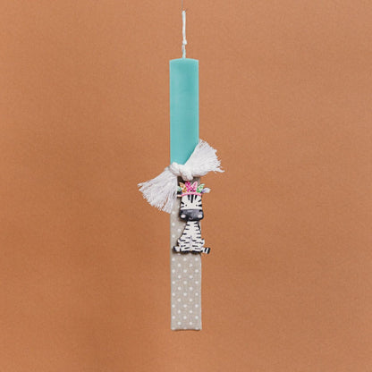 Λαμπάδα Στολισμένη “Ζέβρα” σε Συσκευασία Δώρου