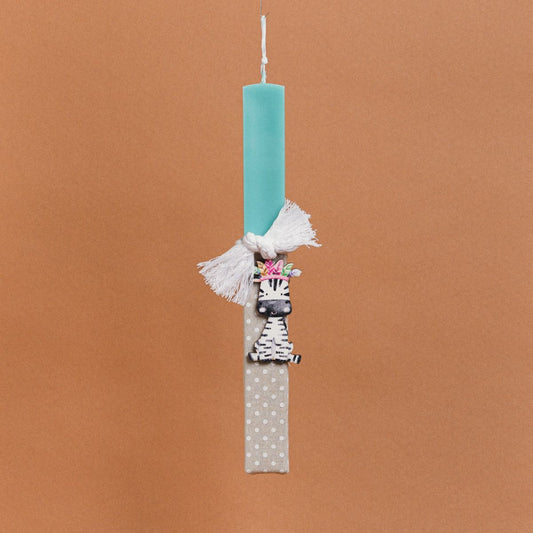 Λαμπάδα Στολισμένη “Ζέβρα” σε Συσκευασία Δώρου