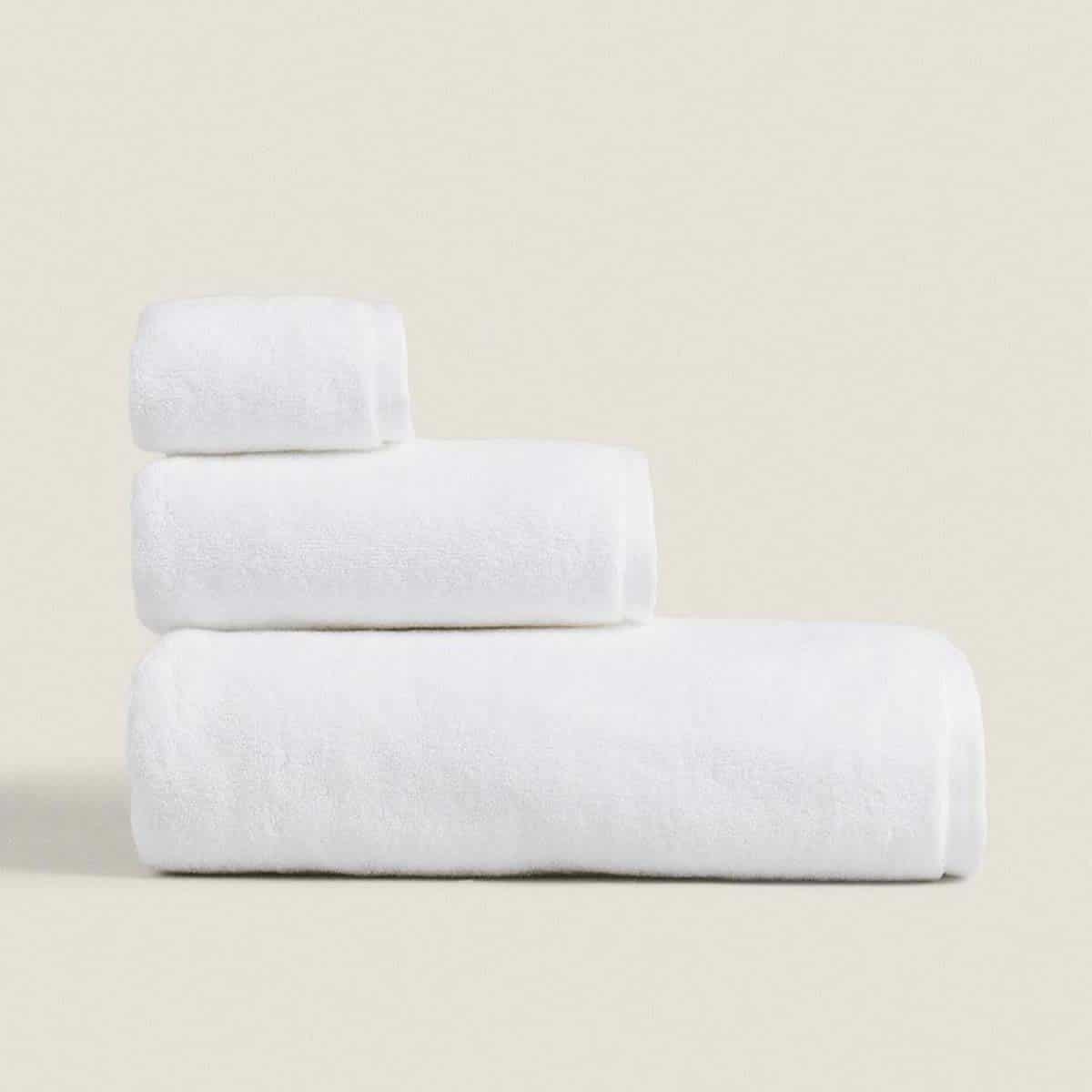 Πετσέτα Mπάνιου Ξενοδοχείου 80x150εκ Λευκή 700γρ. 100% Cotton Πεννιέ