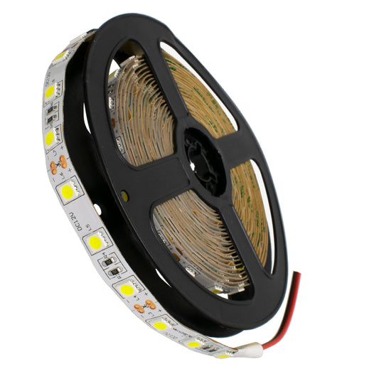 70020 Ταινία LED SMD 5050 5m 14.4W/m 60LED/m 1584lm/m 120° DC 12V IP20 Ψυχρό Λευκό 6000K