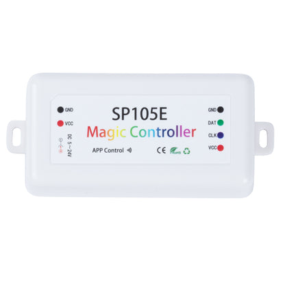 70039 SP105E Ασύρματος WiFi LED FULL COLOR Magic Digital Pixel Controller iOS/Android Bluetooth για LED Digital Πολύχρωμα και Μονόχρωμα Προϊόντα DC 5-24V 1 x 2048 IC Max