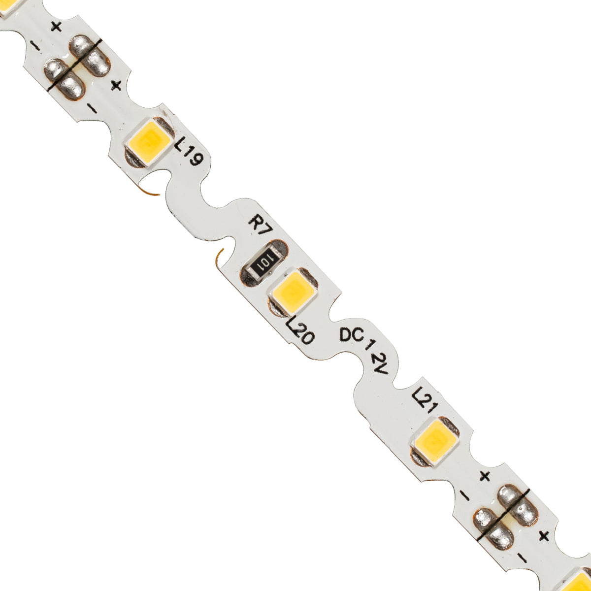 70042 Ταινία LED Τύπου S Ζιγκ Ζαγκ SMD 2835 5m 6W/m 60LED/m 924lm/m 120° DC 12V IP20 Θερμό Λευκό 3000K