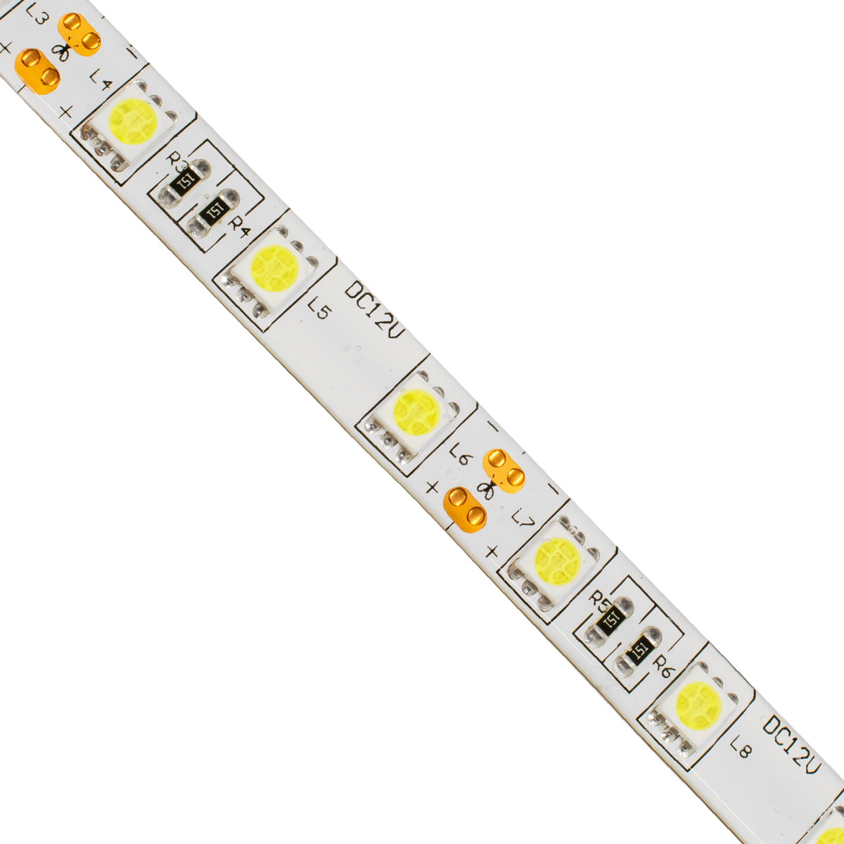 70120 Ταινία LED SMD 5050 5m 14.4W/m 60LED/m 1584 lm/m 120° DC 12V Αδιάβροχη IP65 Ψυχρό Λευκό 6000K - 5 Χρόνια Εγγύηση