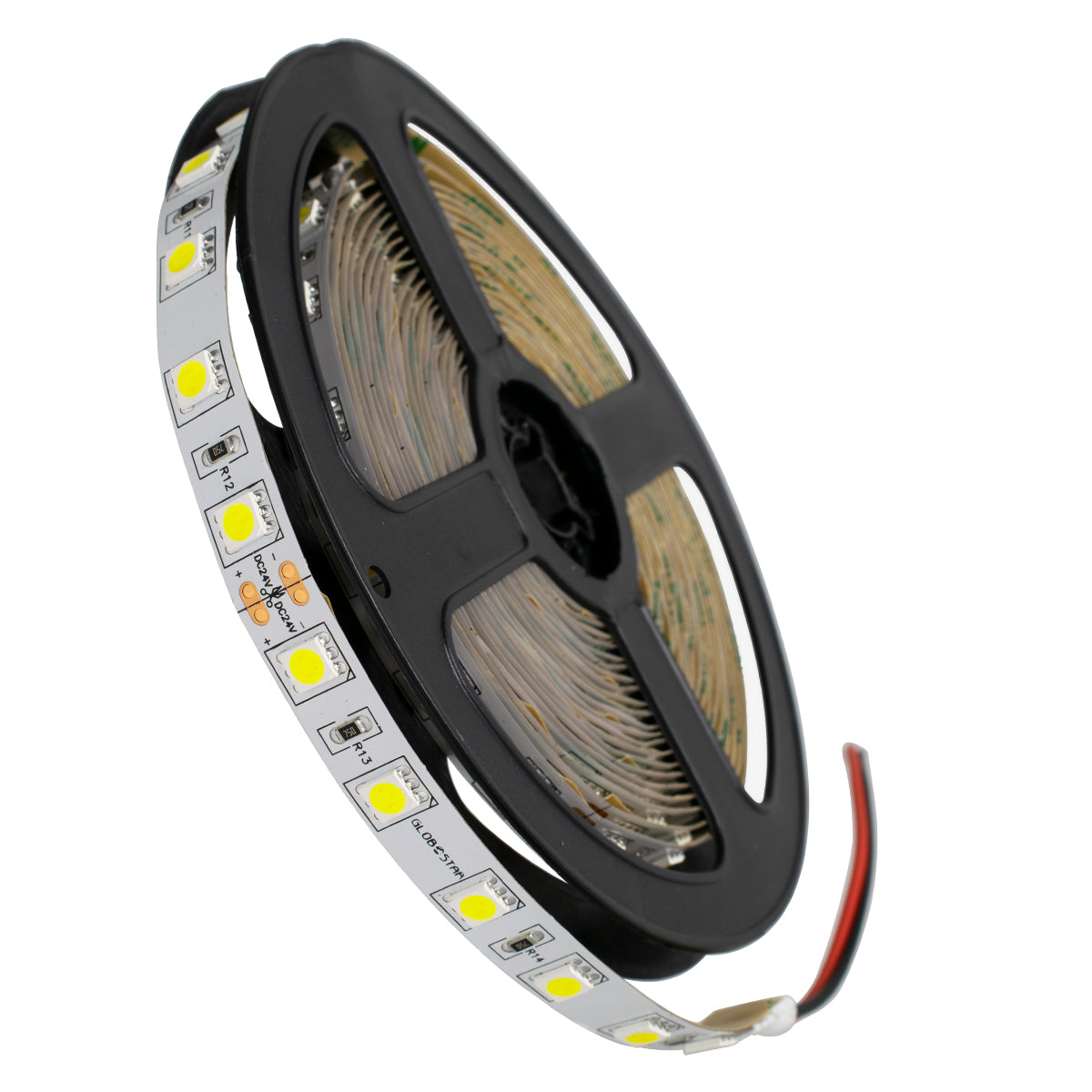 LUMAR 70220 Ταινία LED 14.4W/m 1440lm/m 120° DC 24V IP20 60 x SMD5050 Chip/m Ψυχρό Λευκό 6000K Dimmable - Sanan SMD Chip - Μ500 x Π1 x Υ0.2 - Ρολό 5 Μέτρων