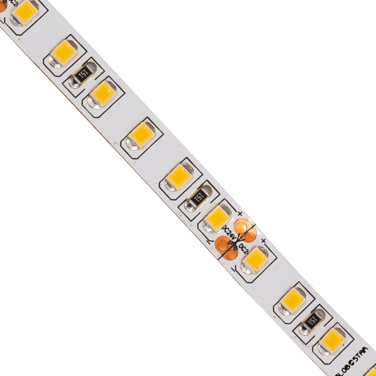 LUXA 70232 Ταινία LED 8W/m 880lm/m 120° DC 24V IP20 120 x SMD2835 Chip/m Θερμό Λευκό 2700K Dimmable - Sanan SMD Chip - Μ500 x Π0.8 x Υ0.2 - Ρολό 5 Μέτρων