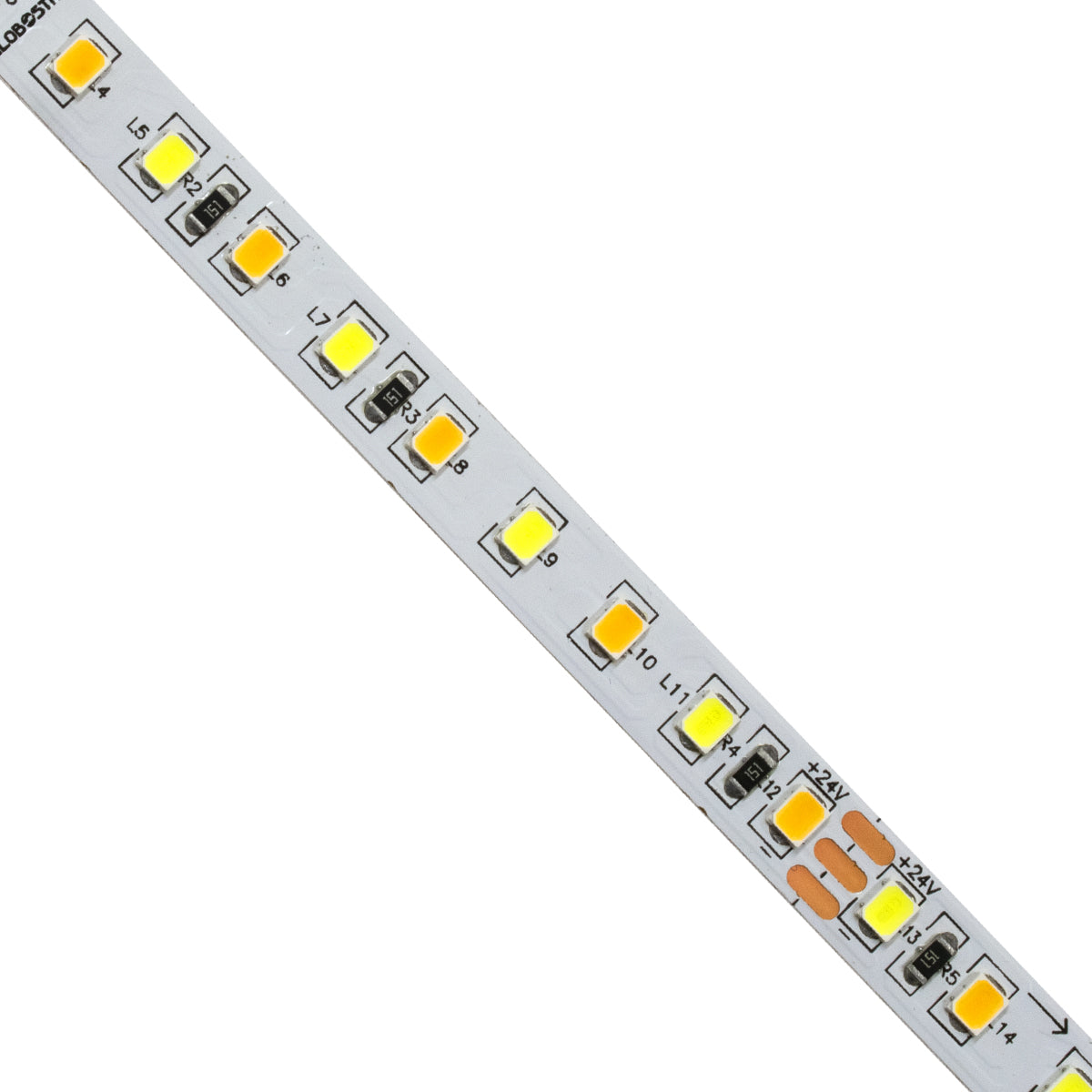 LUXA 70260 Ταινία LED 12W/m 1560lm/m 120° DC 24V IP20 120 x SMD2835 Chip/m Ρυθμιζόμενο Λευκό CCT από 2700K έως 6000K Dimmable - Μ500 x Π0.8 x Υ0.2 - Ρολό 5 Μέτρων