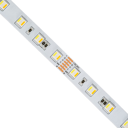 70263 Ταινία LED SMD 5050 RGBW + WW 5in1 5m 24W/m 60LED/m 120° DC 24V IP20 2400lm/m Πολύχρωμη RGB - Ψυχρό Λευκό 6000K - Φυσικό Λευκό 4500K - Θερμό Λευκό 2700K