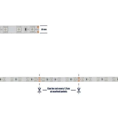 LUMAR 70326 Ταινία LED 14.4W/m 936lm/m 120° DC 24V Αδιάβροχη IP65 60 x SMD5050 Chip/m Μπλε Dimmable - Sanan SMD Chip - Μ500 x Π1 x Υ0.2cm - Ρολό 5 Μέτρων
