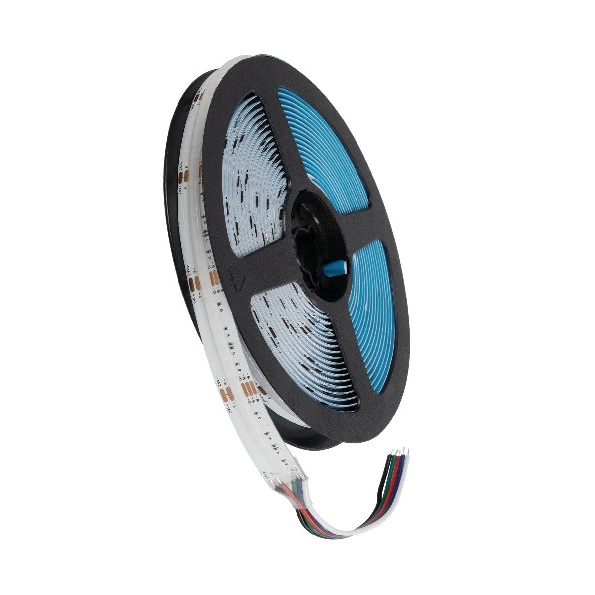 BEE 70354 LED Strip 19.2W/m 1728lm/m 120° DC 24V IP20 784 x COB Chip/m Multicolor RGB+WW Dimmable - Sanan COB Chip - L500 x W1.2 x H0.2 - 5 Meter Roll