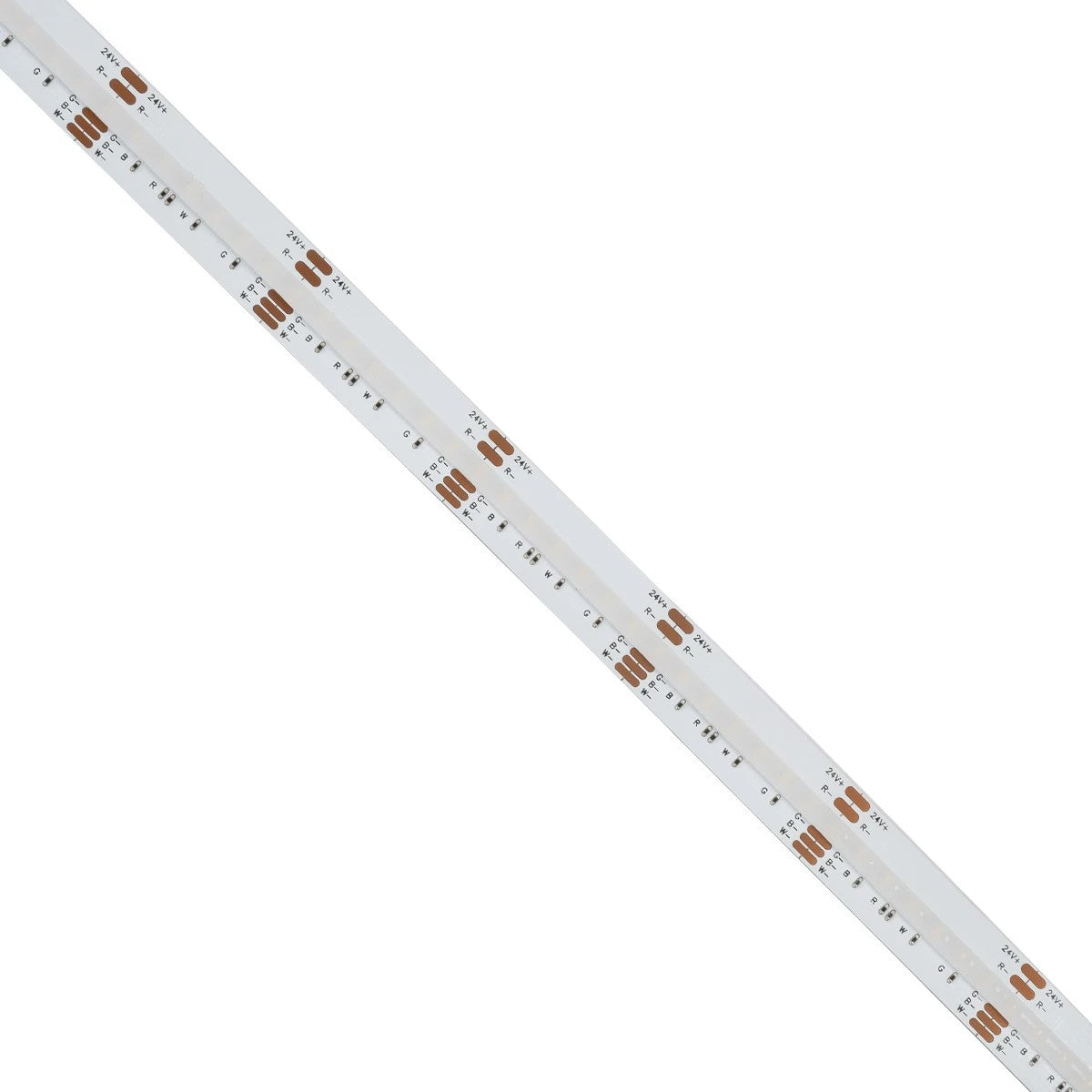 BEE 70354 LED Strip 19.2W/m 1728lm/m 120° DC 24V IP20 784 x COB Chip/m Multicolor RGB+WW Dimmable - Sanan COB Chip - L500 x W1.2 x H0.2 - 5 Meter Roll