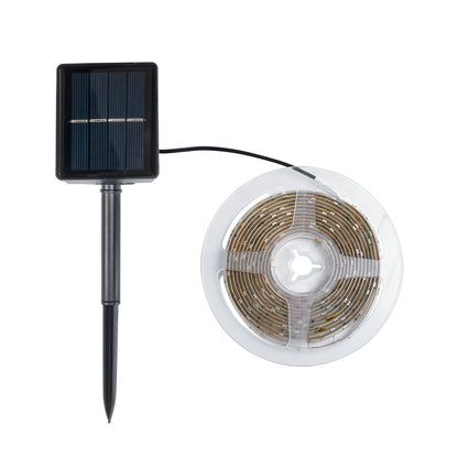 SOLAR LEDSTRIP 70421 Αυτόνομο Ηλιακό Σετ Ταινία LED 3m 3W/3m 90LED 2835 SMD 30lm/m 120° με Ενσωματωμένα Προγράμματα Λειτουργίας - Αδιάβροχο IP65 - RGB - Μ300 x Π0.8 x Υ0.3cm