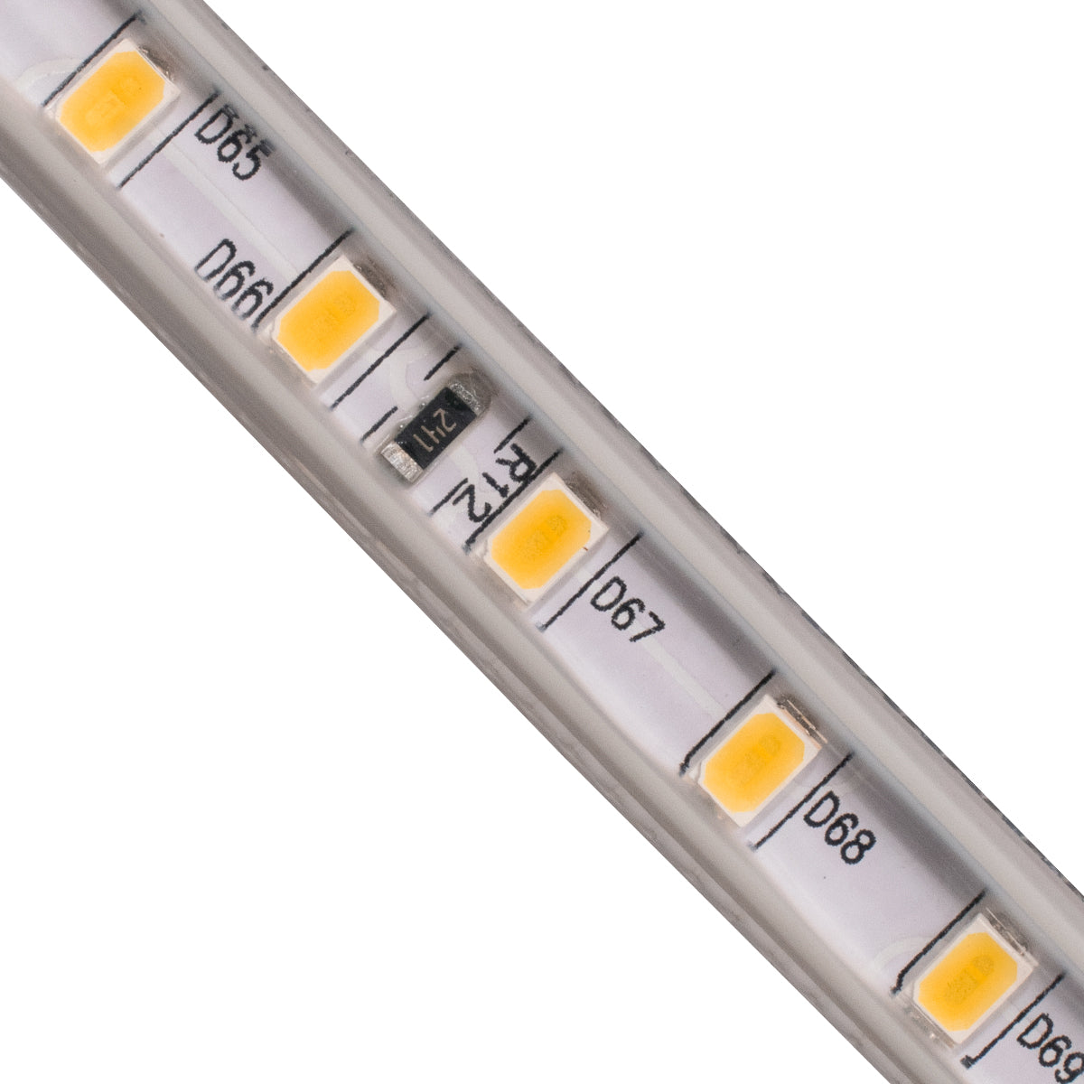 70503 Slim Ταινία Μονής Σειράς Epistar LED SMD 2835 1m 12W/m 96LED/m 1572lm/m 120° DC 230V Αδιάβροχη IP68 Ultra Θερμό Λευκό 2200K Dimmable