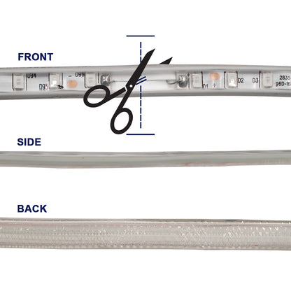 70504 Slim Ταινία Μονής Σειράς Epistar LED SMD 2835 1m 12W/m 96LED/m 1572lm/m 120° DC 230V Αδιάβροχη IP68 Κόκκινο Dimmable