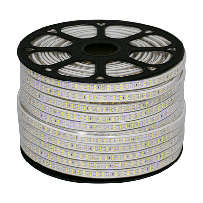 70511 Wide Ταινία Διπλής Σειράς Epistar LED SMD 2835 1m 24W/m 180LED/m 3288lm/m 120° DC 230V Αδιάβροχη IP68 Φυσικό Λευκό 4500K Dimmable