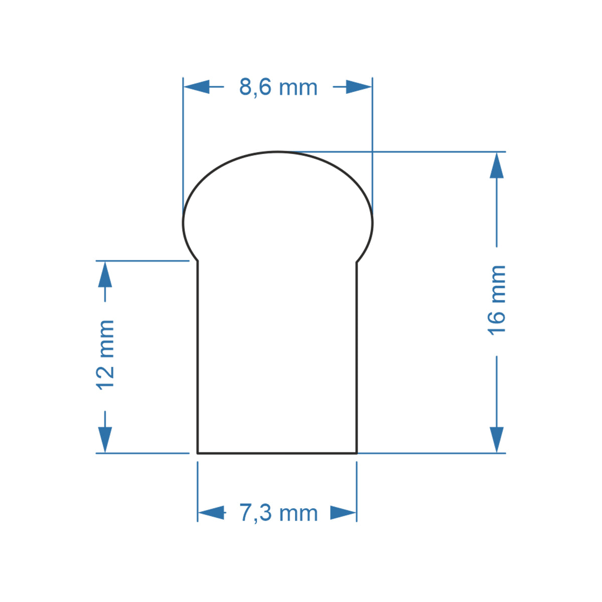 70562 OVALE 120° Degree Neon Flex Epistar LED SMD 2835 1m 12W/m 120LED/m 1248lm/m 120° DC 24V Αδιάβροχη IP68 Θερμό Λευκό 3000K Dimmable