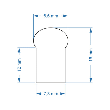 NEOVALE 70573 Ταινία Neon Flex LED 12W/m 600lm/m 120° DC 220-240V Αδιάβροχο IP65 120 x SMD2835 Chip/m Κόκκινο Dimmable - Sanan SMD Chip - Μ100 x Π0.8 x Υ1.6
