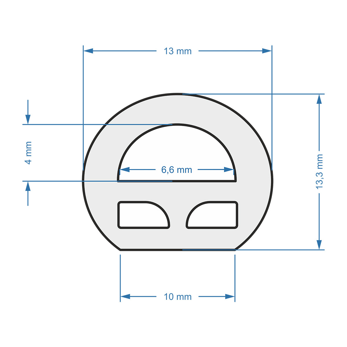 70582 TUBE 360° Degree Neon Flex Epistar LED SMD 2835 1m 12W/m 120LED/m 1248lm/m 360° DC 24V Αδιάβροχη IP68 Θερμό Λευκό 3000K Dimmable