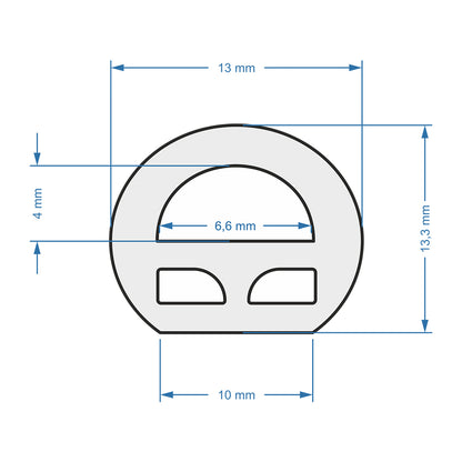 70582 TUBE 360° Degree Neon Flex Epistar LED SMD 2835 1m 12W/m 120LED/m 1248lm/m 360° DC 24V Αδιάβροχη IP68 Θερμό Λευκό 3000K Dimmable