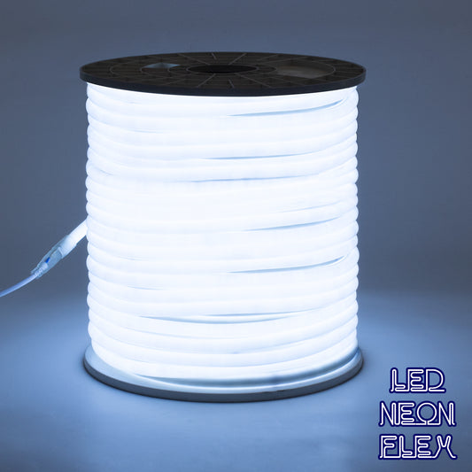 NEOTUBE 70590 Ταινία Neon Flex LED 12W/m 1080lm/m 360° DC 220-240V Αδιάβροχο IP65 120 x SMD2835 Chip/m Ψυχρό Λευκό 6000K Dimmable - Sanan SMD Chip - Μ100 x Π1.3 x Υ1.3