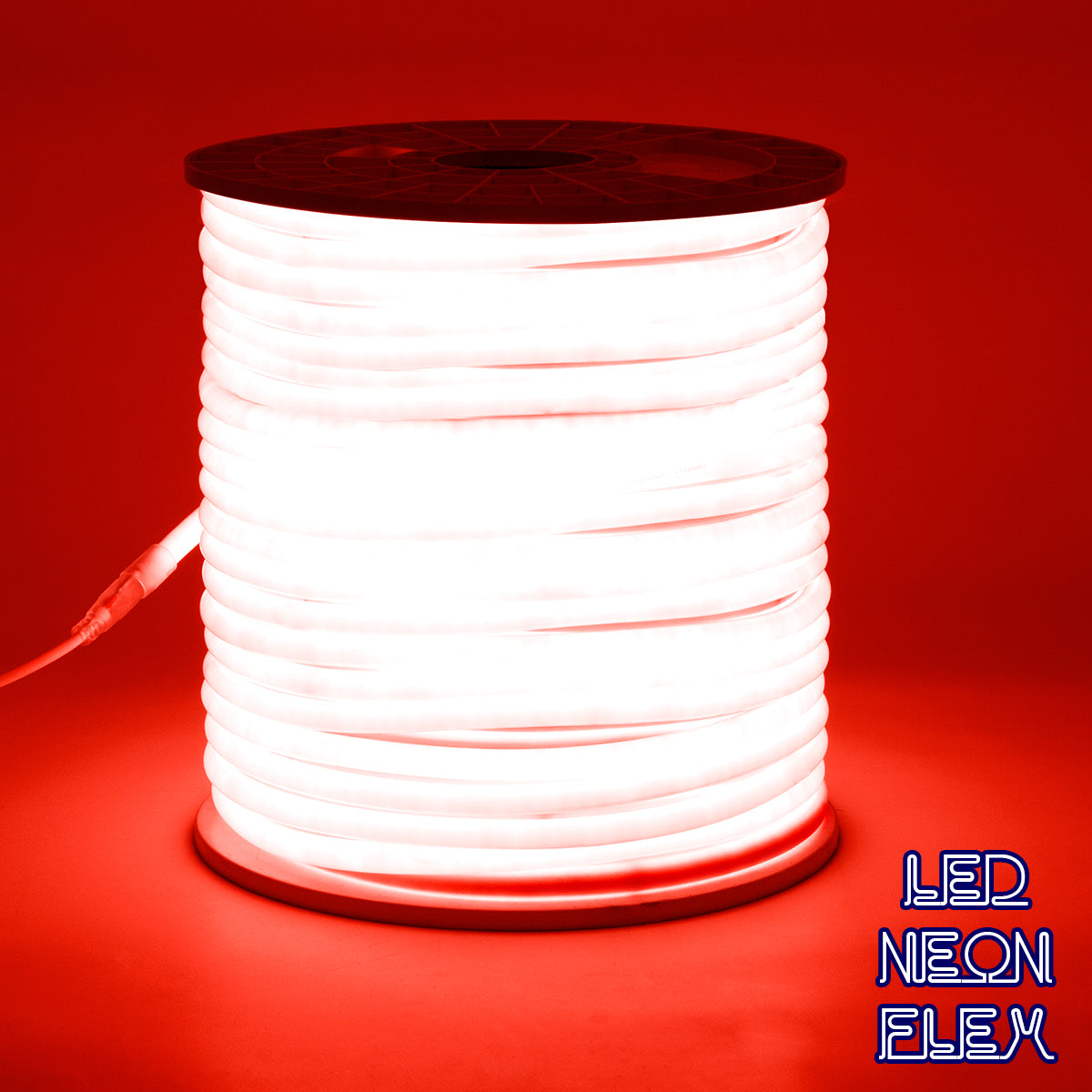 NEOTUBE 70593 Ταινία Neon Flex LED 12W/m 600lm/m 360° DC 220-240V Αδιάβροχο IP65 120 x SMD2835 Chip/m Κόκκινο Dimmable - Sanan SMD Chip - Μ100 x Π1.3 x Υ1.3