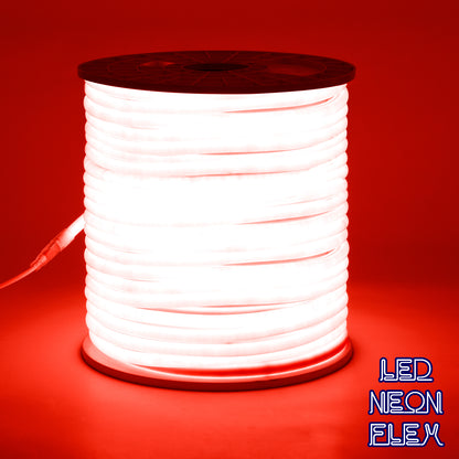 NEOTUBE 70593 Ταινία Neon Flex LED 12W/m 600lm/m 360° DC 220-240V Αδιάβροχο IP65 120 x SMD2835 Chip/m Κόκκινο Dimmable - Sanan SMD Chip - Μ100 x Π1.3 x Υ1.3