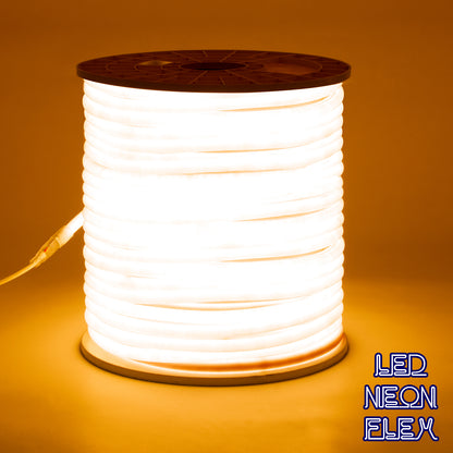 NEOTUBE 70596 Ταινία Neon Flex LED 12W/m 720lm/m 360° DC 220-240V Αδιάβροχο IP65 120 x SMD2835 Chip/m Ultra Θερμό Λευκό 2200K Dimmable - Sanan SMD Chip - Μ100 x Π1.3 x Υ1.3