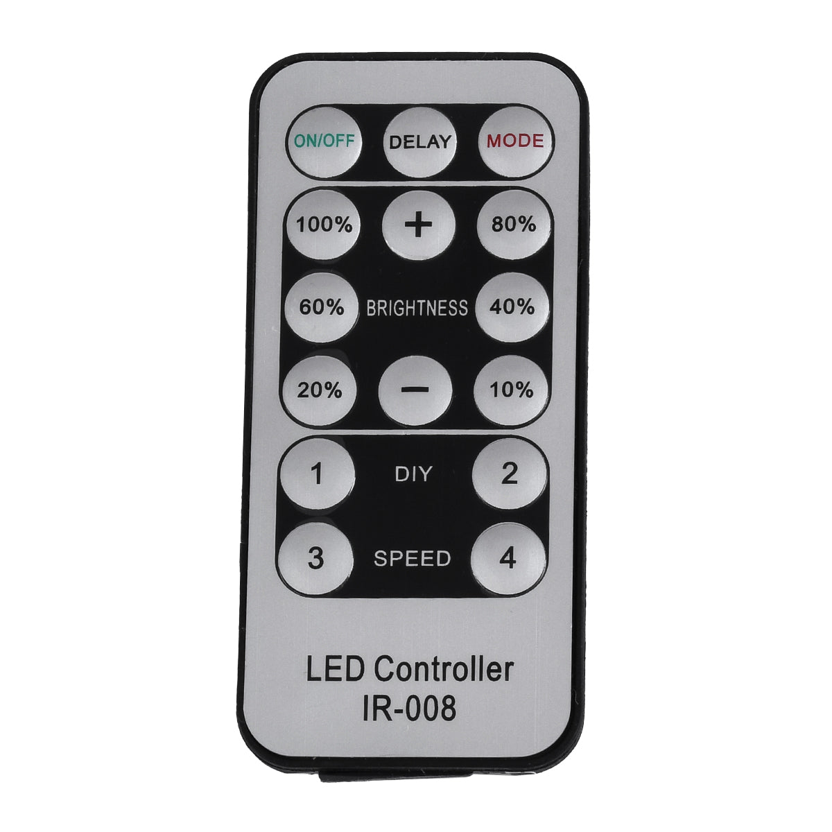 70626 Single Color Dimmer με Ασύρματο Χειριστήριο IR - Μεταλλάκτης Τροφοδοσίας AC/DC 230V IP20 για OVALE 120° Degree Neon Flex LED Μονόχρωμη 2 Pin Max 1500W - Έως 100 Μέτρα