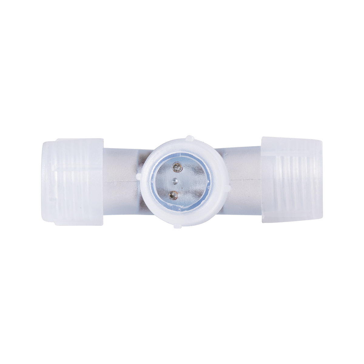 70663 Σύνδεσμος Cross (+) για RGB Φωτοσωλήνα LED 360° Degree DC 230V 2 Pin Αδιάβροχος IP68