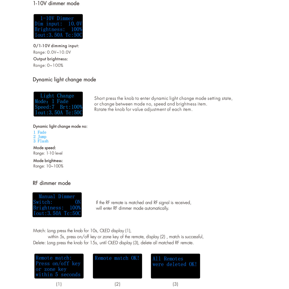 70674 SK1 SKYDANCE AC Triac DMX Dimmer Din Rail Ράγας 1 Καναλιού AC 100-240V 1 x 6A 1440W - Max 6A 1440W - IP20 DMX512 Μ16.8 x Π9.3 x Υ8cm