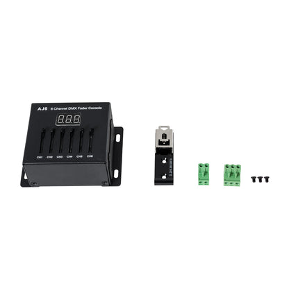70675 AJ6 SKYDANCE DMX 6 Channel Fader Console - Κονσόλα Φωτισμού 6 Καναλιών DMX DC 5-12V ή 3 x AAA Μπαταρίες - IP20 Μ10 x Π7 x Υ4cm