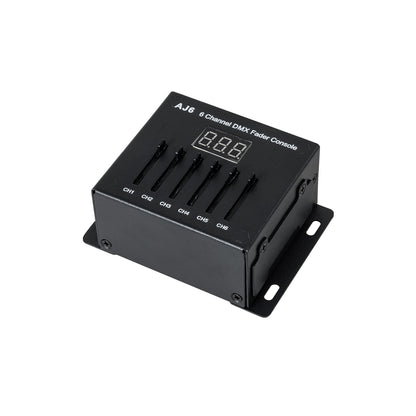 70675 AJ6 SKYDANCE DMX 6 Channel Fader Console - Κονσόλα Φωτισμού 6 Καναλιών DMX DC 5-12V ή 3 x AAA Μπαταρίες - IP20 Μ10 x Π7 x Υ4cm
