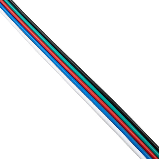 70737 Εύκαμπτο Πλακέ Καλώδιο 1m RGBW 5 x 0.75mm²