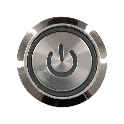 BUTTON 70780 Φωτιζόμενος Χωνευτός Διακόπτης On/Off LED DC 12V 1 x 3A 690W Max Αδιάβροχο IP65 Ψυχρό Λευκό 6000K - Μ1.8 x Π1.8 x Υ2