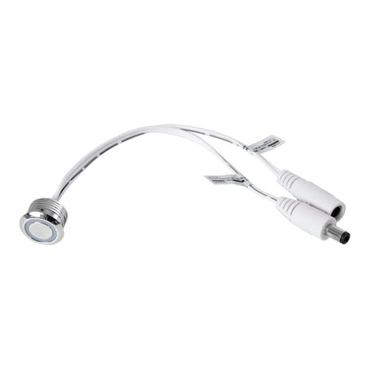 BUTTON 70793 Φωτιζόμενος Χωνευτός Διακόπτης Αφής On/Off & Push Dimming LED DC 12-24V 1 x 4A 96W Max IP20 Μπλε - Μ2 x Π2 x Υ1.2