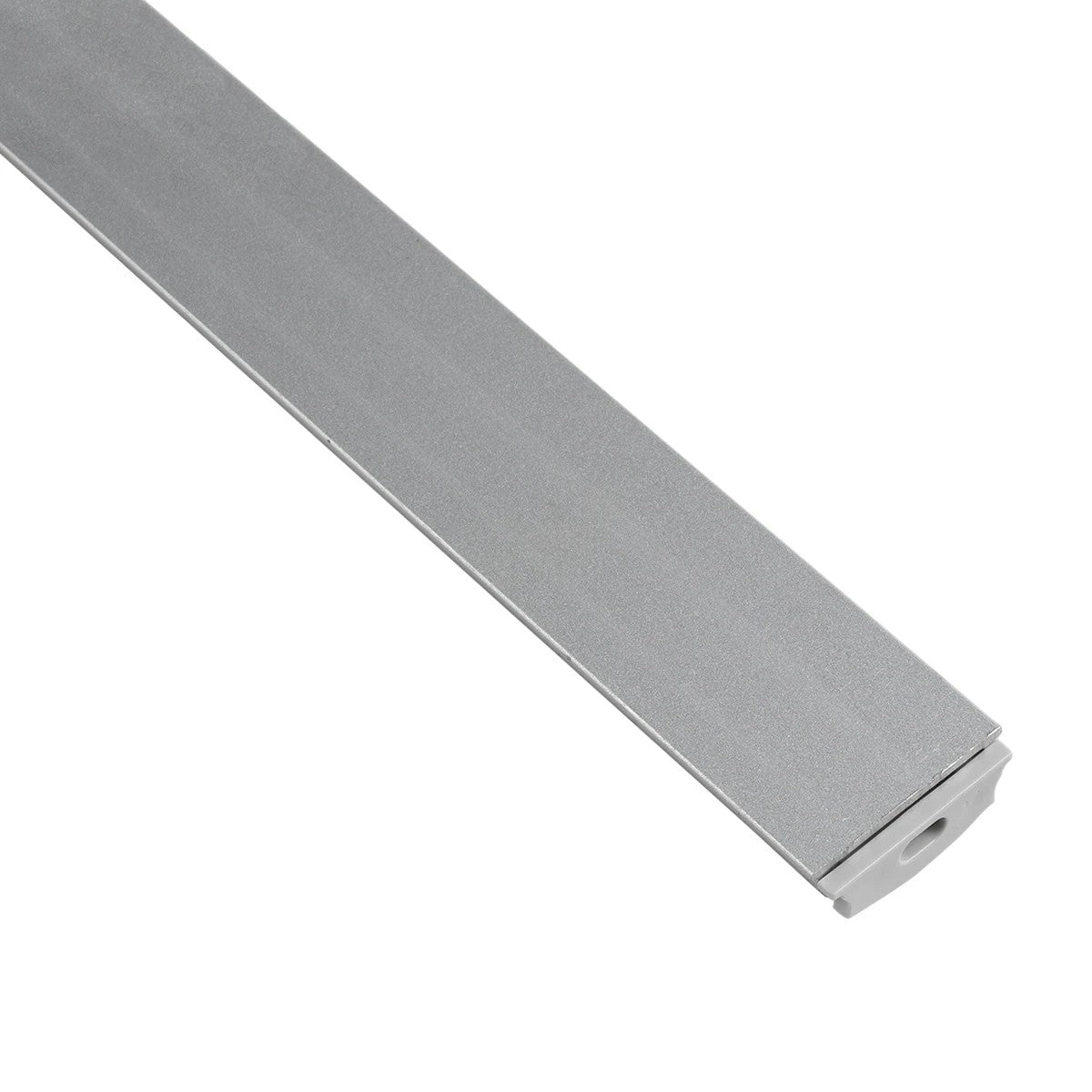 ALP-LINEAR CURBARIO 70802-1M Επιφανειακό Εύκαμπτο Προφίλ Αλουμινίου με Λευκό Γαλακτερό Πατητό Κάλυμμα για Ταινίες LED IP20 - Ασημί & Λευκό - Μ100 x Π1.8 x Υ0.5