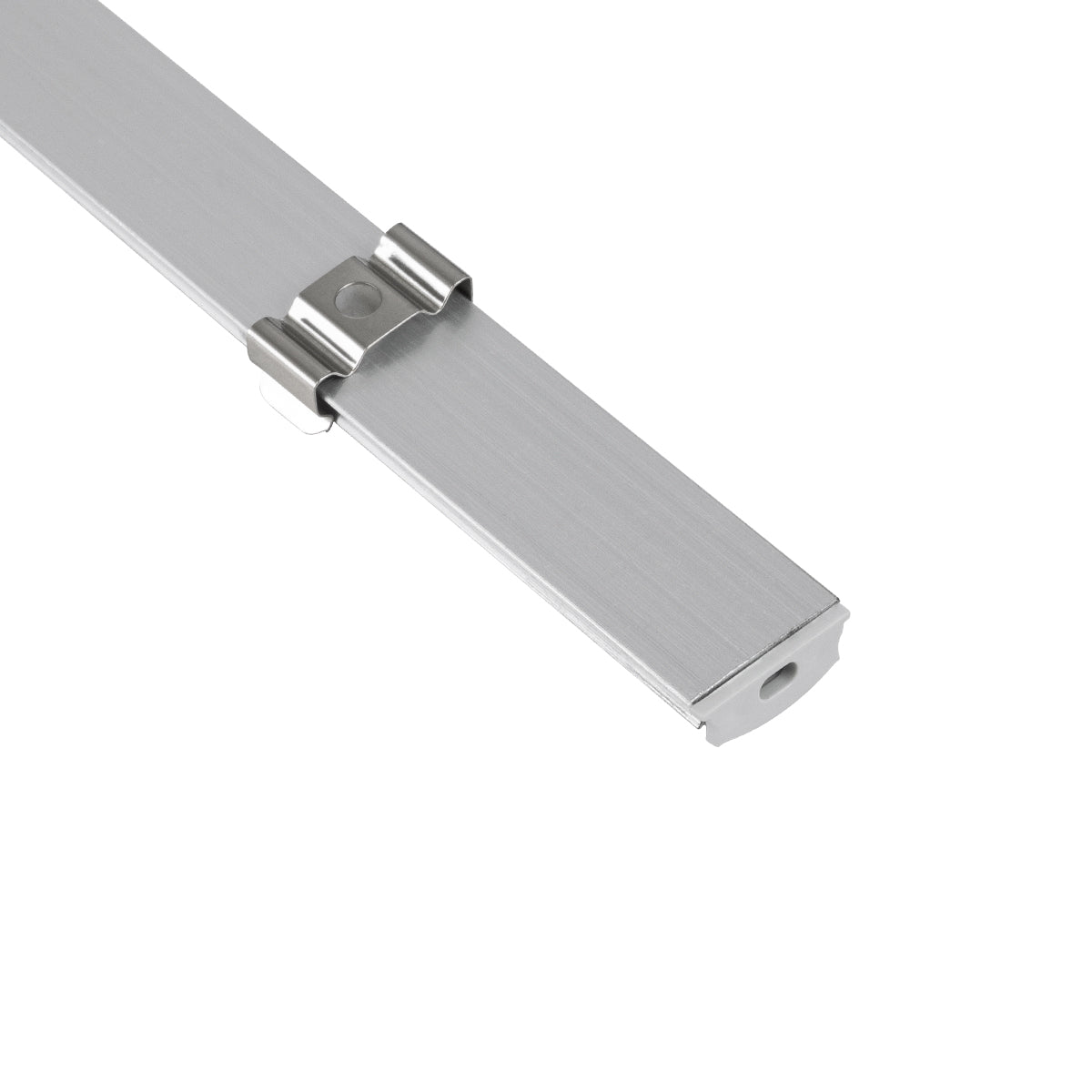 CURVED-PROFILE 70802-3M Προφίλ Αλουμινίου - Βάση & Ψύκτρα Ταινίας LED με Λευκό Γαλακτερό Κάλυμμα - Επιφανειακή Χρήση - Εύκαμπτο με Δυνατότητα Κυρτής Τοποθέτησης - Πατητό Κάλυμμα - Ασημί - 3 Μέτρα - Πακέτο 5 Τεμαχίων - Μ300 x Π1.8 x Υ0.5cm