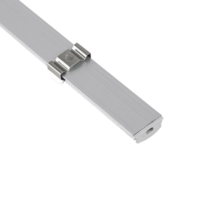 CURVED-PROFILE 70802-3M Προφίλ Αλουμινίου - Βάση & Ψύκτρα Ταινίας LED με Λευκό Γαλακτερό Κάλυμμα - Επιφανειακή Χρήση - Εύκαμπτο με Δυνατότητα Κυρτής Τοποθέτησης - Πατητό Κάλυμμα - Ασημί - 3 Μέτρα - Πακέτο 5 Τεμαχίων - Μ300 x Π1.8 x Υ0.5cm