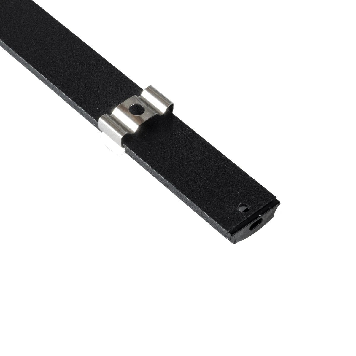 ALP-LINEAR CURBARIO 70804-1M Επιφανειακό Εύκαμπτο Προφίλ Αλουμινίου με Λευκό Γαλακτερό Πατητό Κάλυμμα για Ταινίες LED IP20 - Μαύρο & Λευκό - Μ100 x Π1.8 x Υ0.5